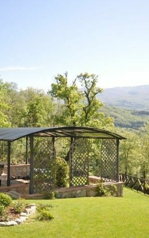 Villa Casentino: basseng, Hage, Utendørs, Visningar