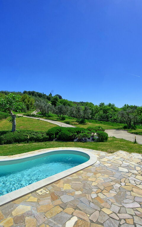 Villa Roberto: basseng, Hage