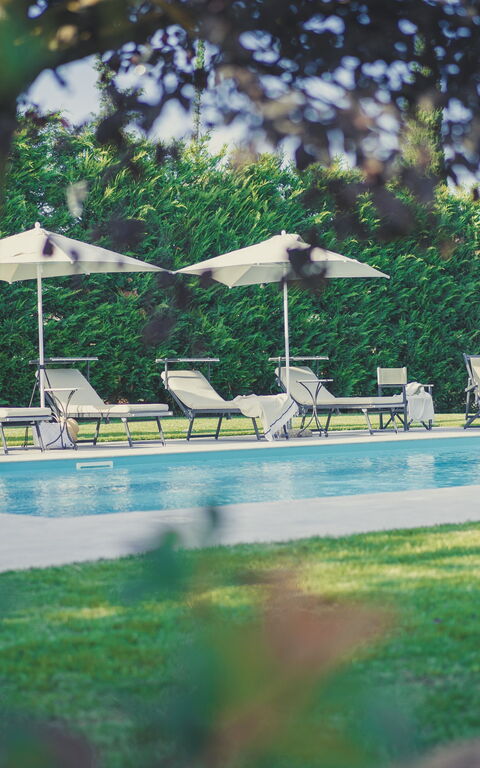 Villa Cassia: basseng, Utendørs