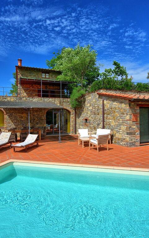 Villa Barbischio: basseng, Hage