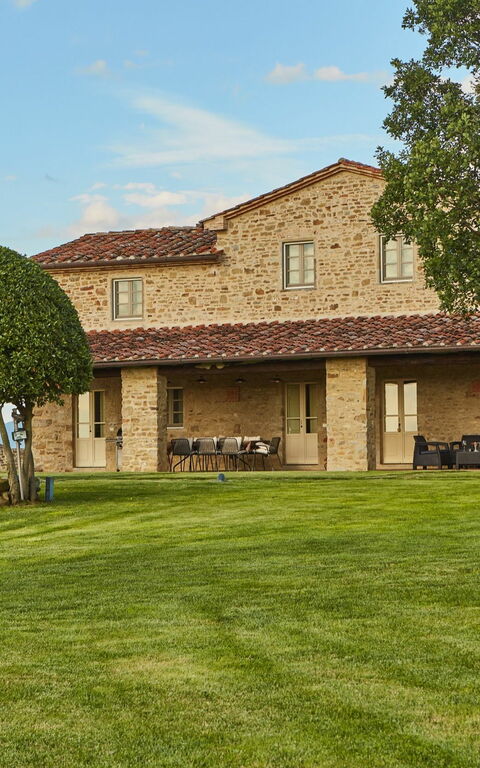 Villa Agazzi: Balkong / terrasse / uteplass, Hage