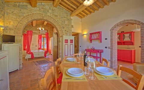 Feriebolig Arturo 2 - Dependance: Lunsjrom, Stue