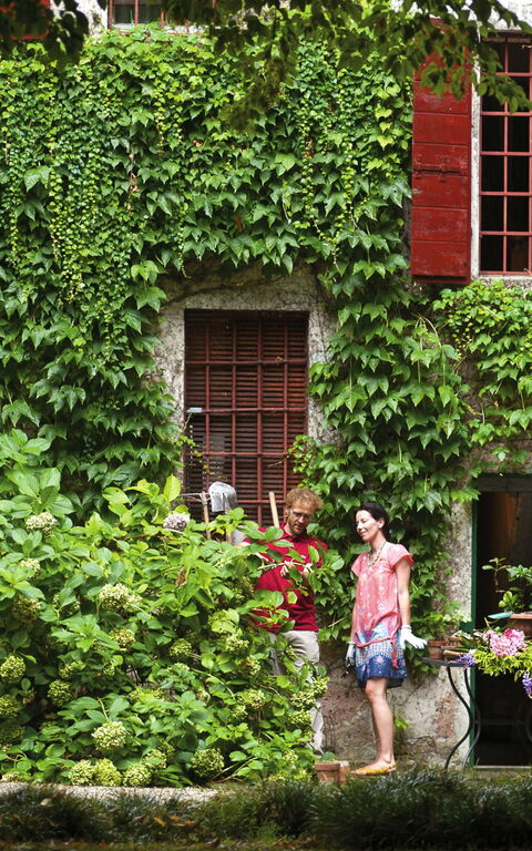 Ca' Marcello: Hage, Utendørs