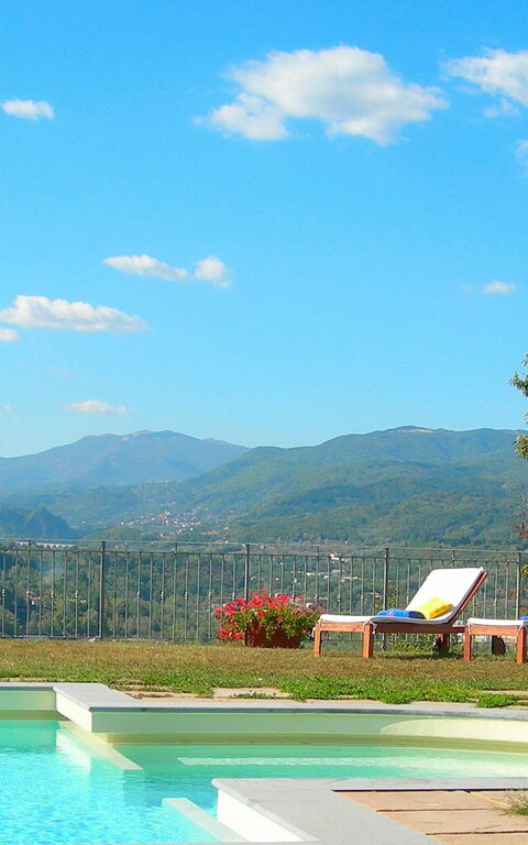 Villa Saida: basseng, Hage