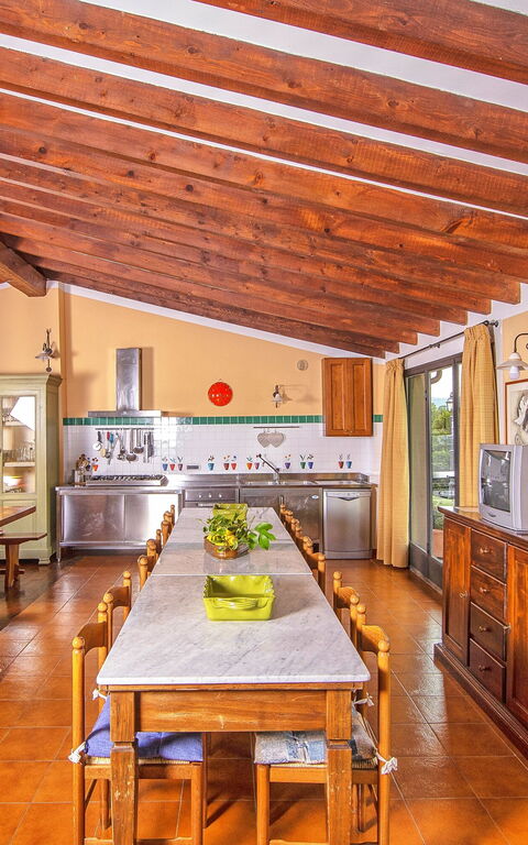 Podere Sant'angelo: Kjøkken, Lunsjrom