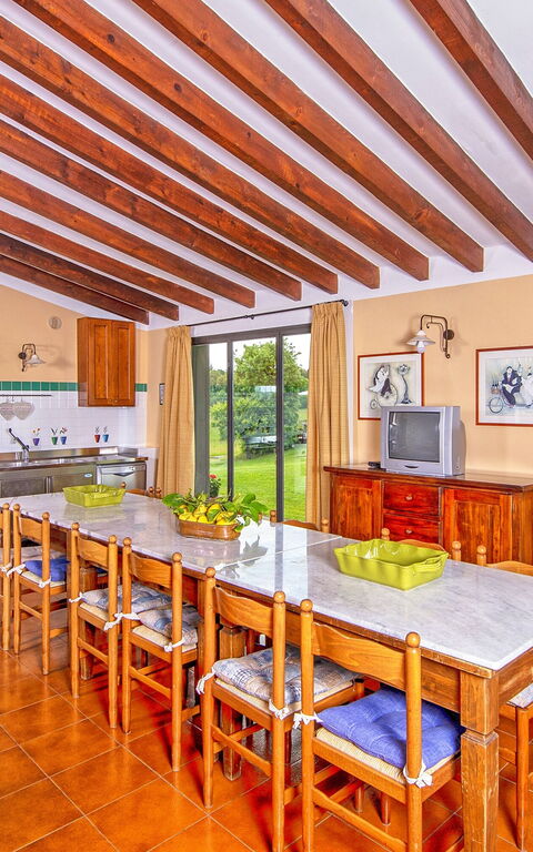 Podere Sant'angelo: Kjøkken, Lunsjrom