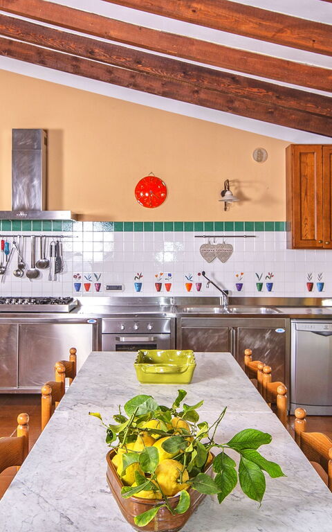 Podere Sant'angelo: Kjøkken, Lunsjrom