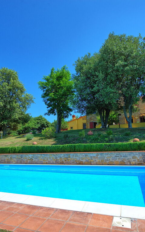 Villa Crispinino: basseng, Hage