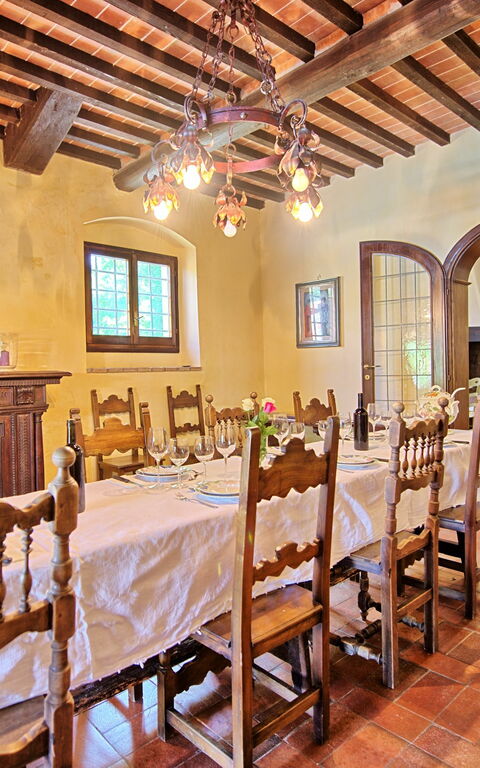 Villa Campogialli: Kjøkken, Lunsjrom