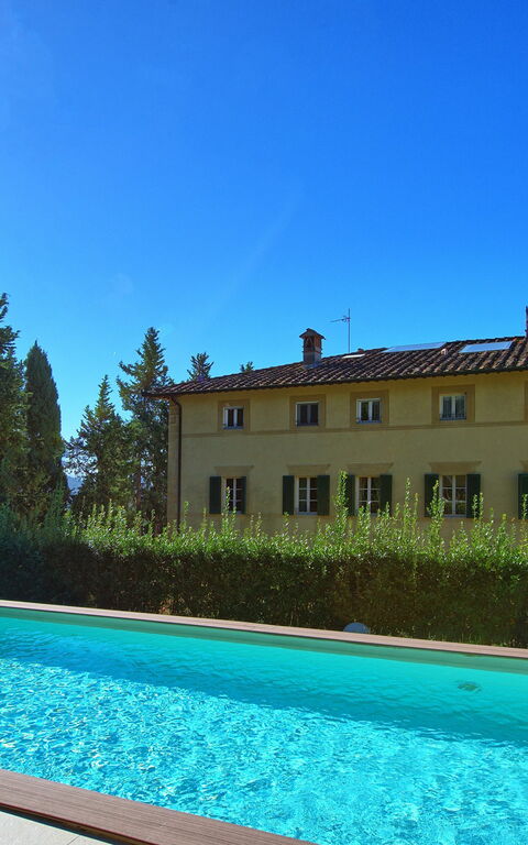 Villa Camaiore: basseng, Hage, Utendørs