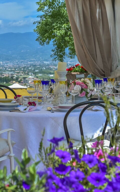 Villa Casalguidi: Balkong / terrasse / uteplass, Hage, Utendørs