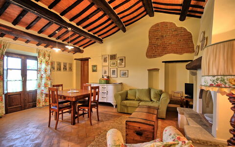 Feriebolig Bandita Apartment: Kjøkken, Lunsjrom, Stue