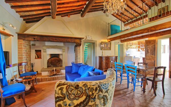 Feriebolig Belvedere Apartment: Lunsjrom, Stue