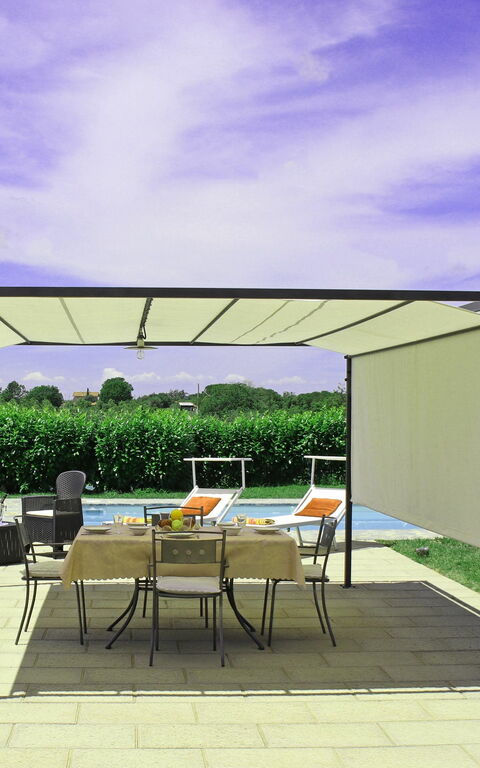 Casa Centoia: basseng, Hage