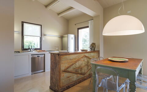 Feriebolig Isla Verde - Ulivi: Kjøkken, Lunsjrom