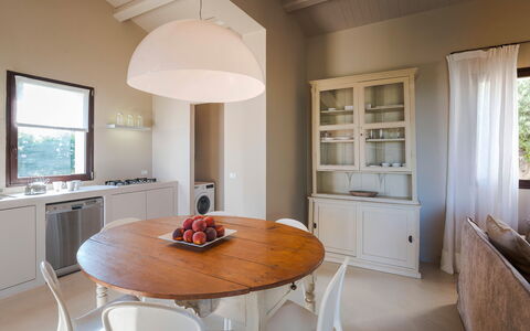 Feriebolig Isla Verde - Gelsi: Kjøkken, Lunsjrom, Stue