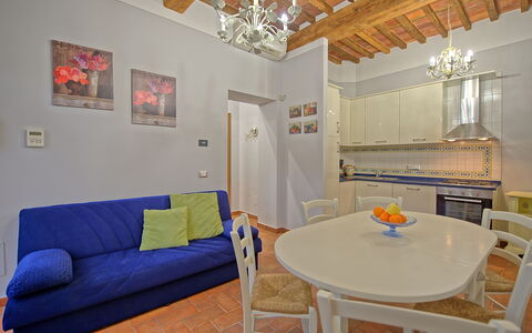 Feriebolig Flavia 4: Kjøkken, Lunsjrom, Stue