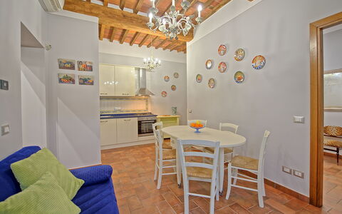 Feriebolig Flavia 4: Kjøkken, Lunsjrom, Stue