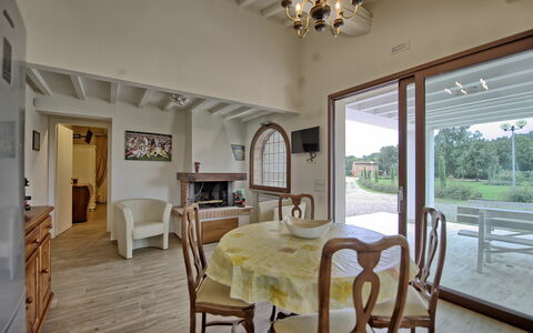 Feriebolig Fornace 1: Kjøkken, Lunsjrom, Stue