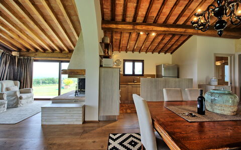 Feriebolig Marcello: Kjøkken, Lunsjrom, Stue