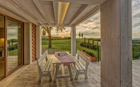 Feriebolig Fornace 2: Eksteriør, Hage