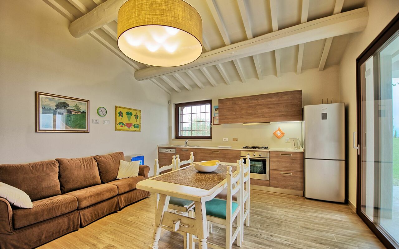 Feriebolig Fornace 2: Kjøkken, Lunsjrom, Stue