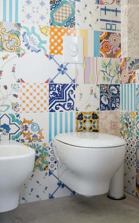 Trullo Torre Suda: Baderom