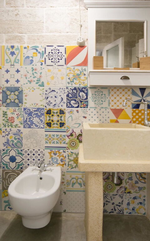 Trullo Torre Suda: Baderom