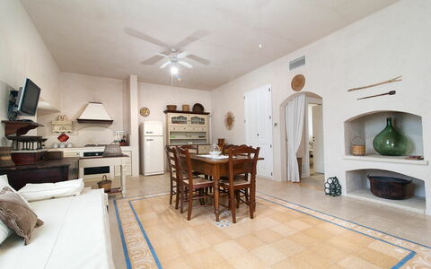 Feriebolig Tia Ranch 2: Kjøkken, Lunsjrom