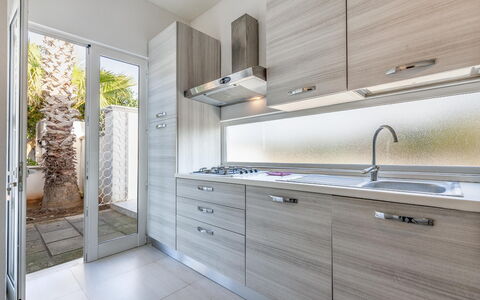 Feriebolig Cotriero Crystal: Hovedinngang, Kjøkken