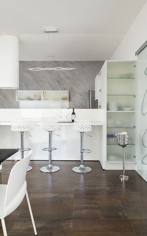 Villa Agorà: Kjøkken, Lunsjrom