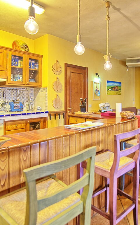 Villa Poggiospinoso: Fellesrom, Kjøkken