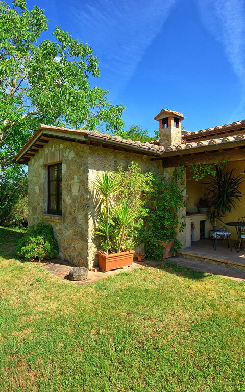 Villa Sarteano: Eksteriør, Hage