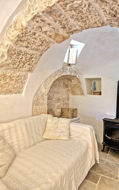Trullo Pascarosa: Stue