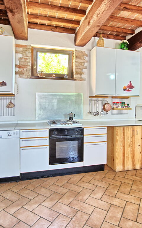 Casale Tiziano: Kjøkken, Lunsjrom