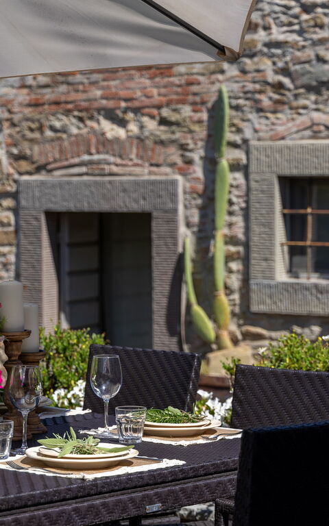 Casa La Fonte: Balkong / terrasse / uteplass, Eksteriør, Utendørs