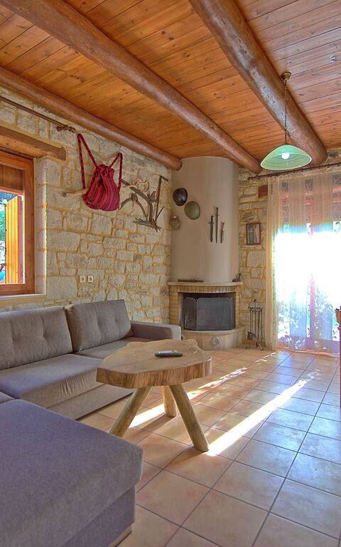 Villa Vrisses: Lunsjrom, Stue