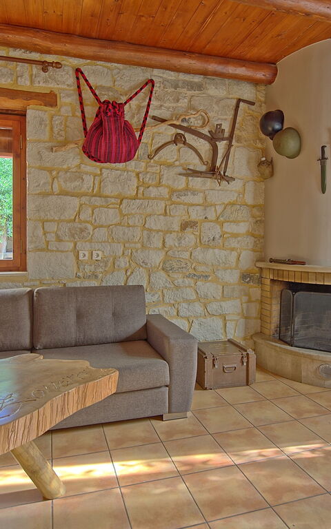 Villa Vrisses: Lunsjrom, Stue