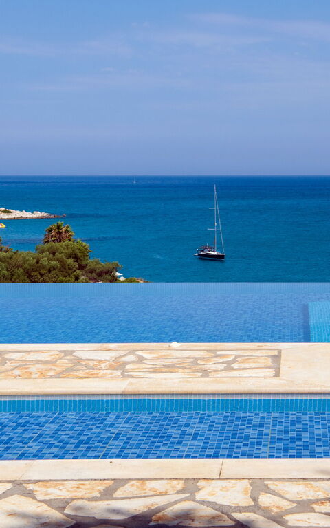 Beachfront Villa Seasun: basseng, Utendørs, Visningar