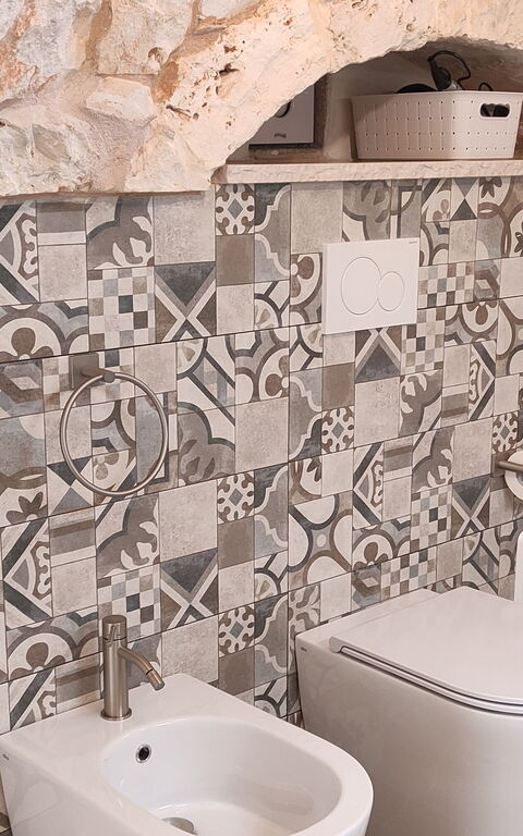 Trullo Santo Stefano: Baderom