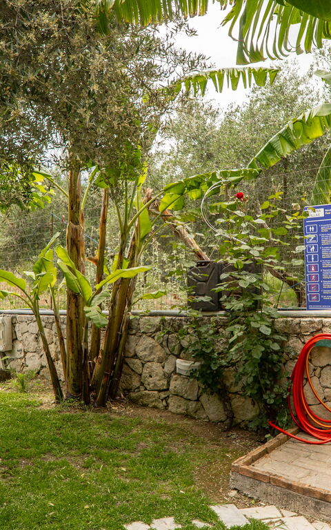 Villa Nipos: Hage, Utendørs