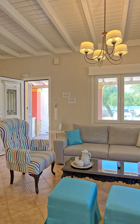 Beach Villa Joanna: Kjøkken, Lunsjrom, Stue