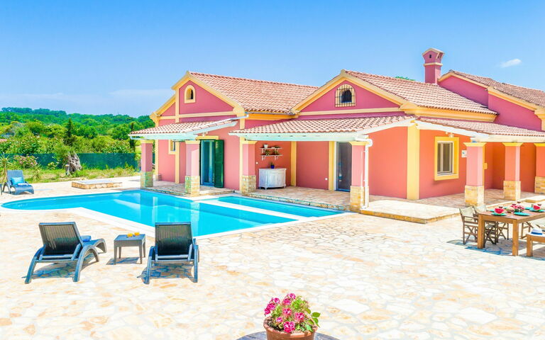 Beach Villa Joanna: basseng, Hage, Utendørs