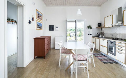 Feriebolig Morgana: Kjøkken, Lunsjrom