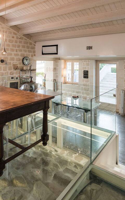 Villa Luna: Kjøkken, Stue