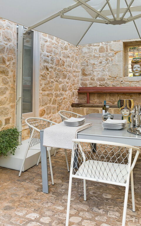 Villa Luna: Balkong / terrasse / uteplass, Eksteriør, Utendørs