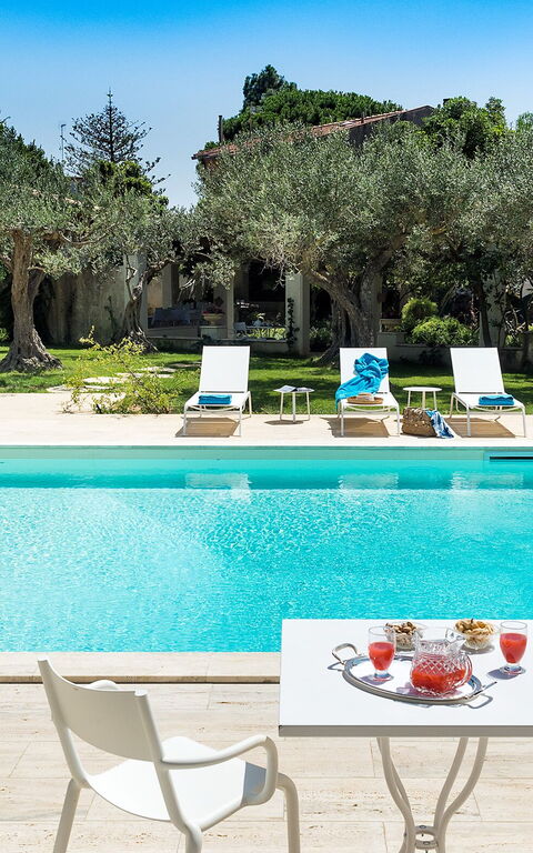 Villa San Ciro: basseng, Hage, Sommer, Utendørs