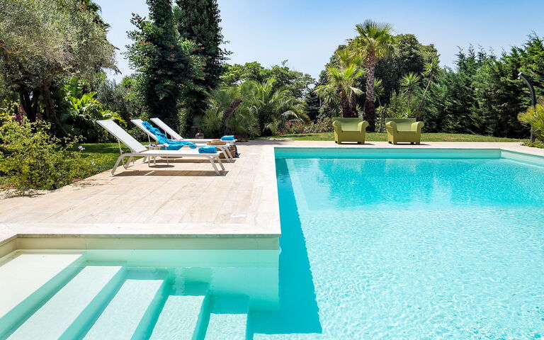 Villa San Ciro: basseng, Sommer