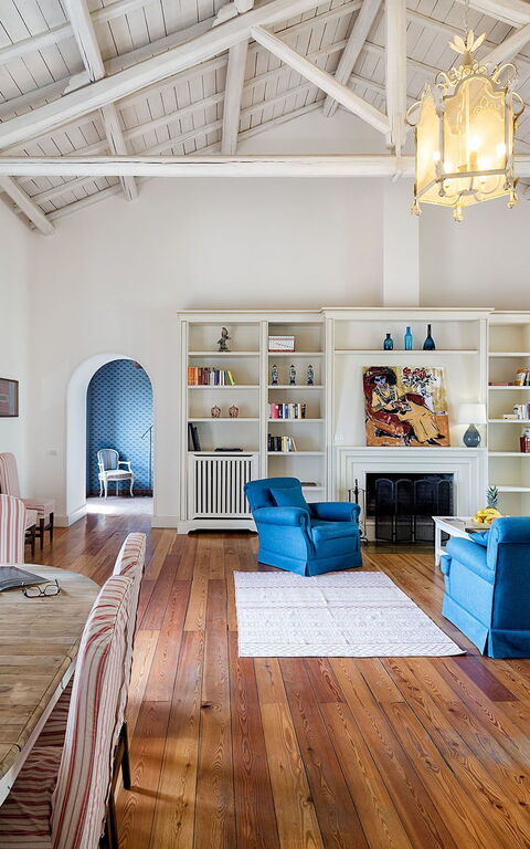 Villa La Capinera: Lunsjrom, Stue