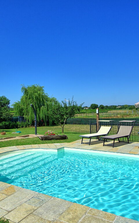 Casa Violina: basseng, Hage